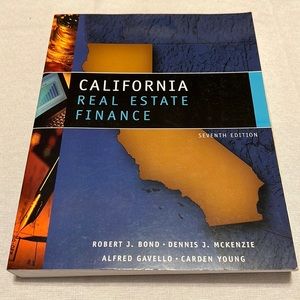 ⭐️ California Real Estate Finance Seventh Edition text book 493 pages